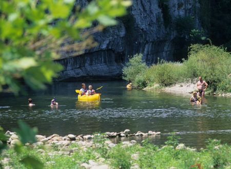 Canoeing on the Ardèche